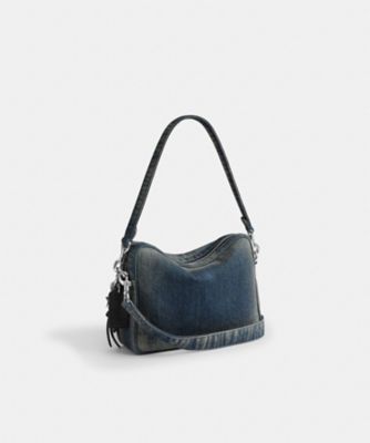 ダコタ クロスボディ バッグ・コットン デニム・チャーム | COACH